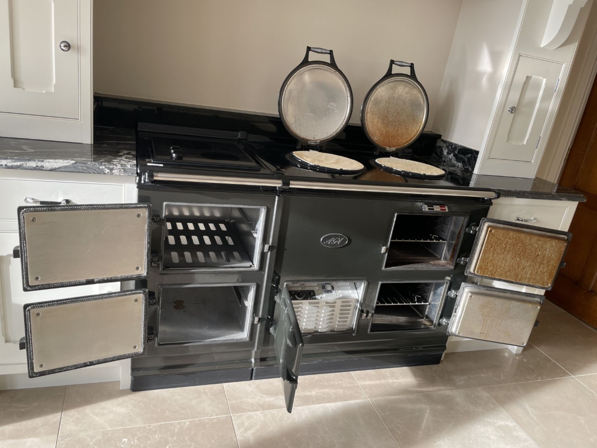1 x AGA 4-Oven Electric Range Cooker With 2 Hot Plates, in Grey - NO VAT ON THE HAMMER - Image 63 of 99