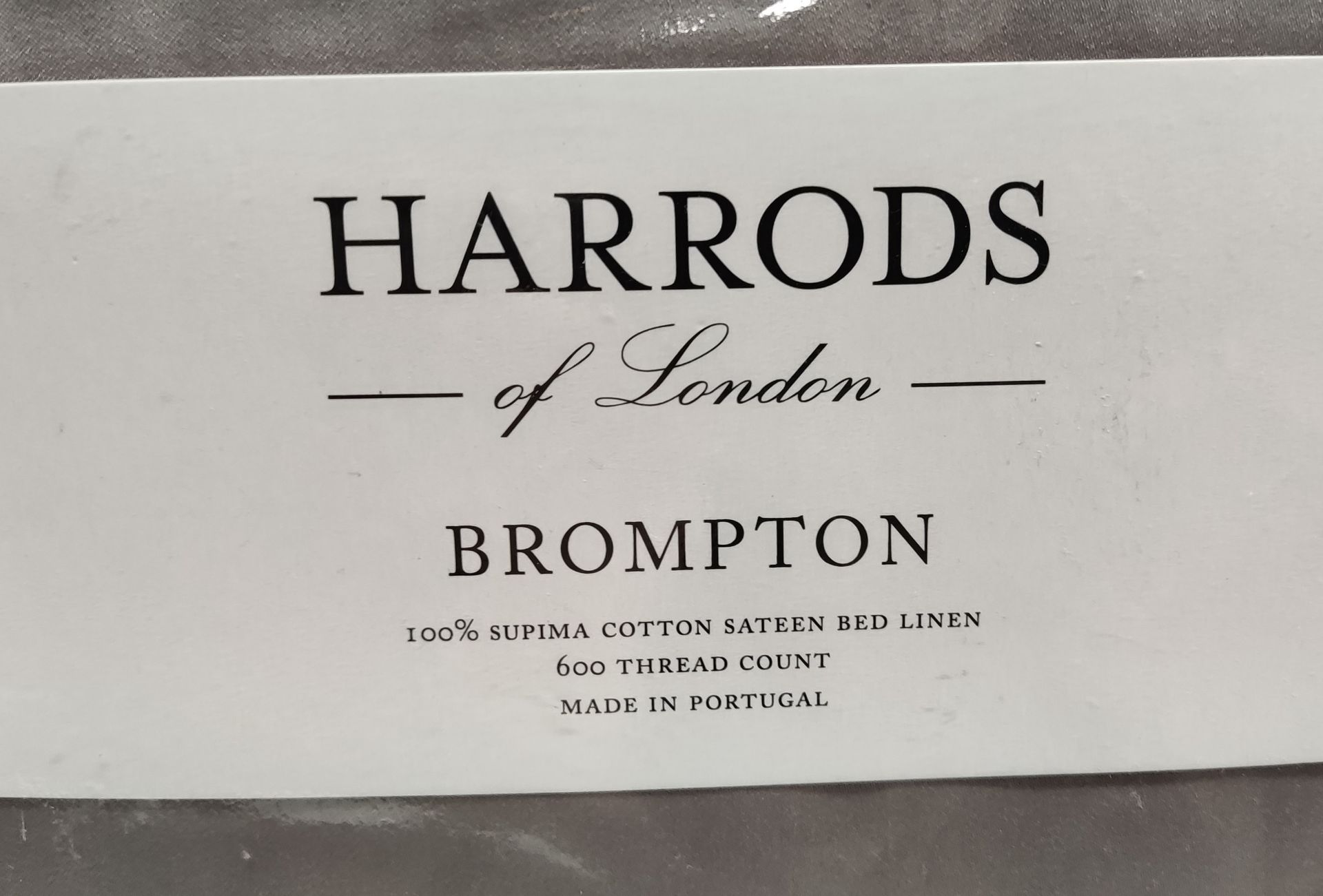 1 x HARRODS OF LONDON Brompton Super King Flat Sheet (270cm X 300cm) - Grey - Original RRP £309 - - Image 9 of 13