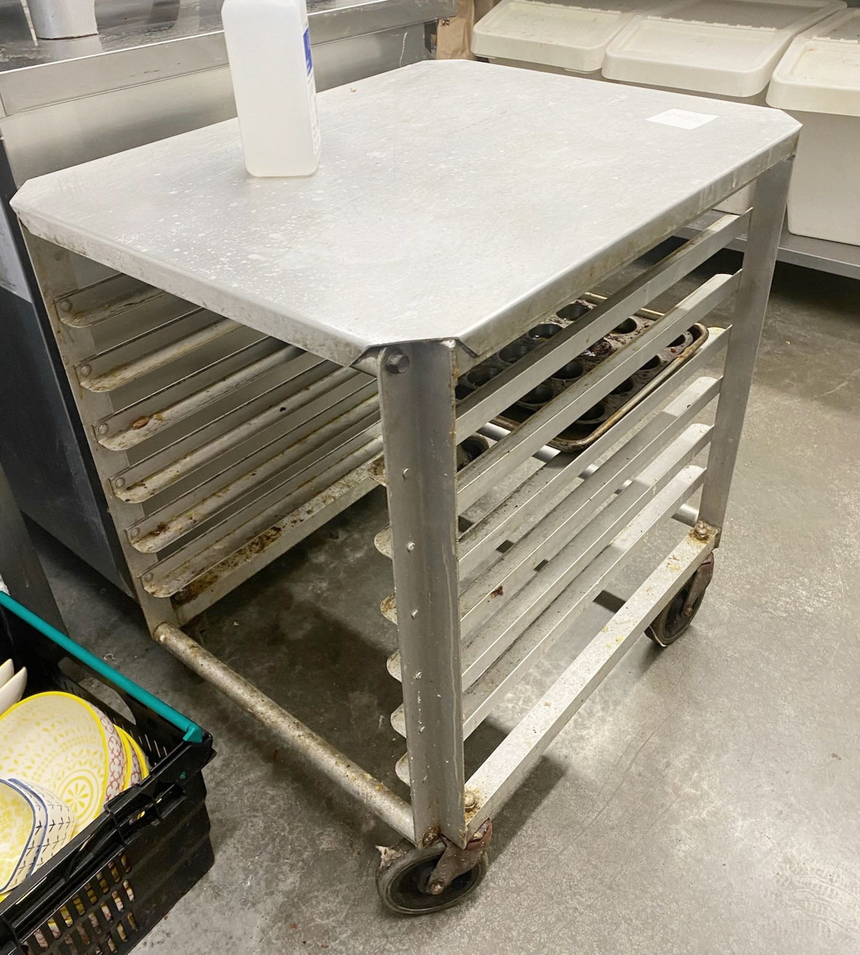 1 x Rockwood 6 Tier Trolley For Baking Trays - Stainless Steel Finish