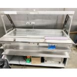 1 x Duke SWD600-60FL M Refrigerated Sandwich Prep Line With Slanted Glass Screen - As Used in Subway