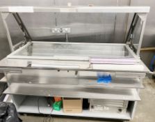 1 x Duke SWD600-60FL M Refrigerated Sandwich Prep Line With Slanted Glass Screen - As Used in Subway
