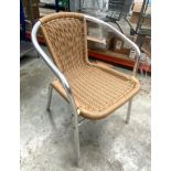 14 x Outdoor Rattan Chairs With Aluminum Frames