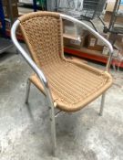 14 x Outdoor Rattan Chairs With Aluminum Frames