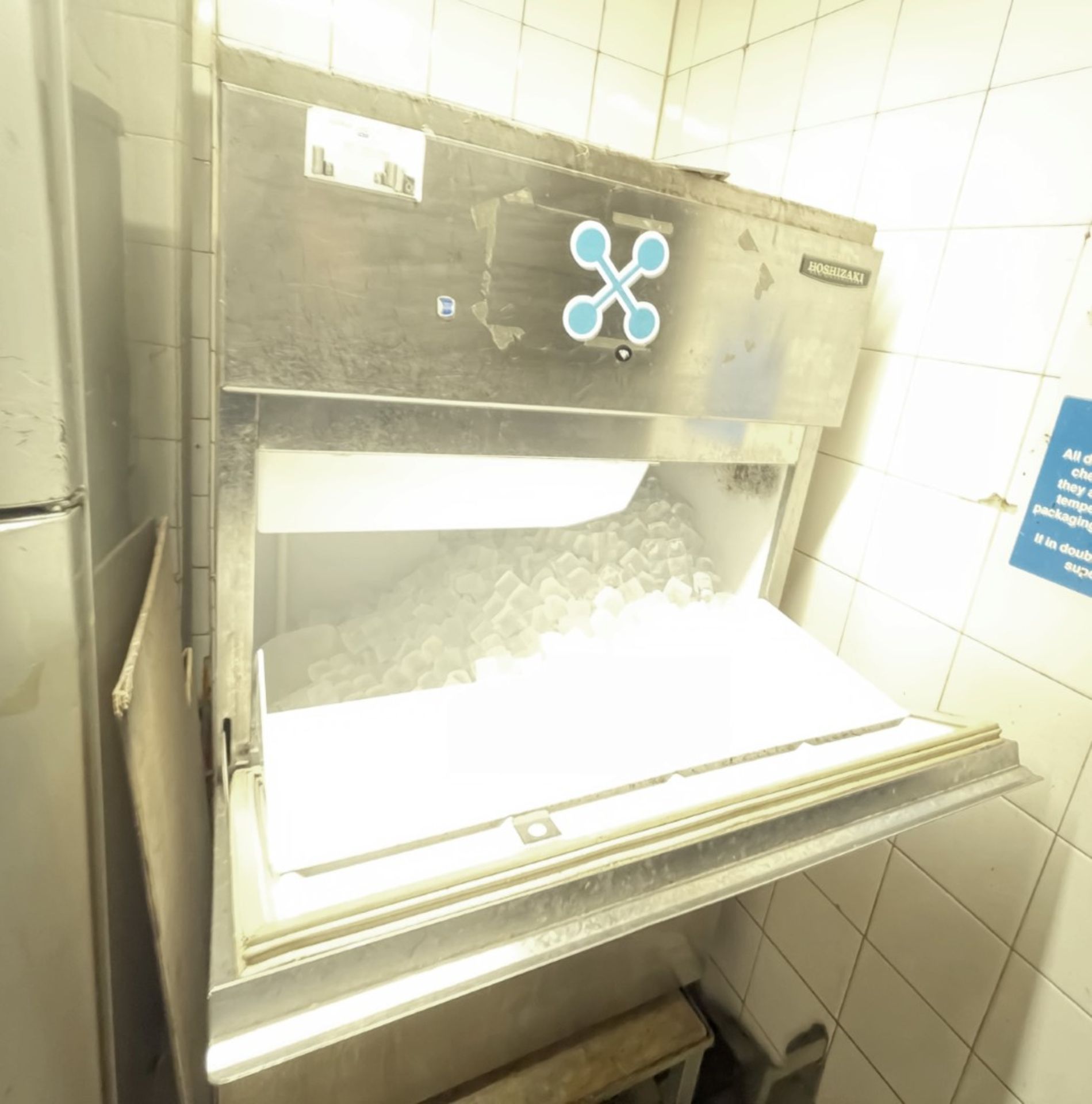 1 x HOSHIZAKI Commercial Stainless Steel Water Cooled Ice Cube Maker IM-100WLE - Image 6 of 6