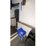 1 x Janitor's Mop with Durable Mobile Bucket Trolley and Wringer, in Blue