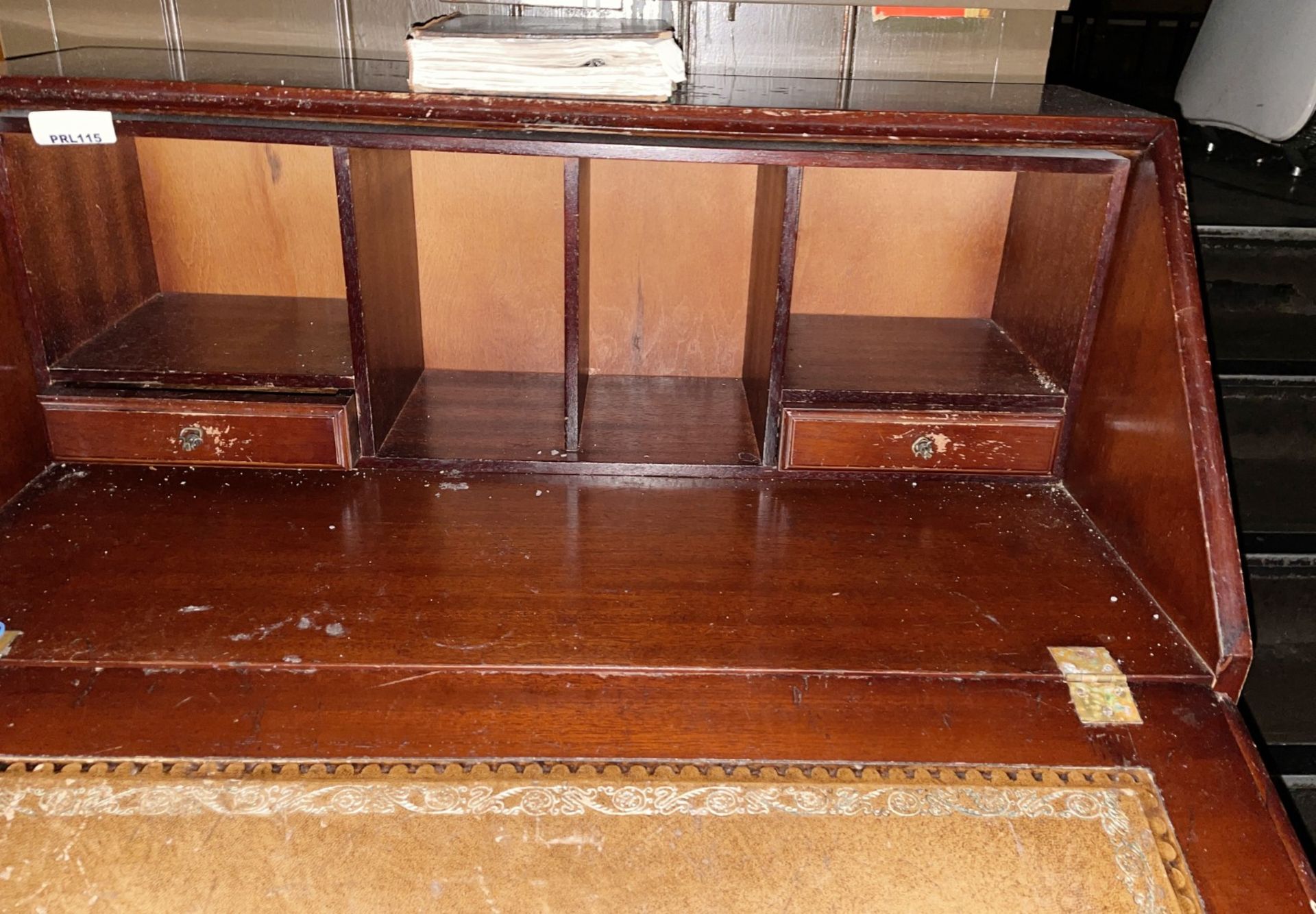 1 x Vintage Hand-built Lockable Wooden Bureu Writing Desk, with Keys - Image 12 of 12