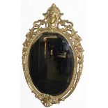 *Job Lot* 1 x Vintage Ornate Rococo Gilt Wall Mirror and 3 x Framed Images Depicting The Prohibition