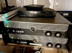 2 x WHARFEDALE S-1500 watt PA Power Rack Amplifier Units