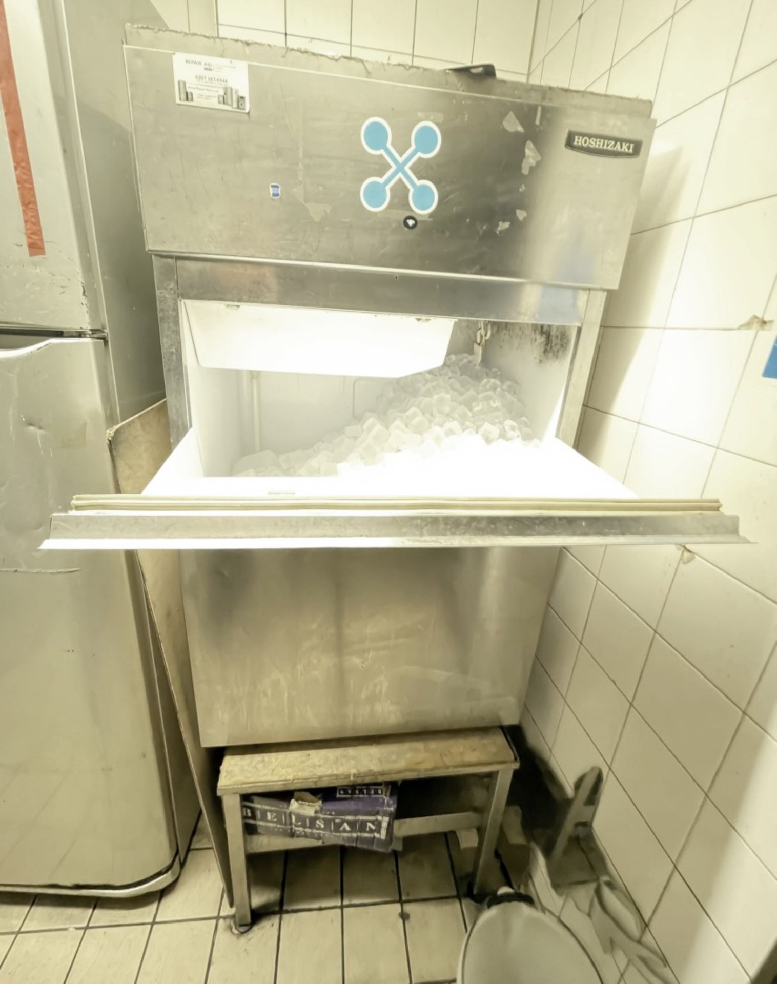 1 x HOSHIZAKI Commercial Stainless Steel Water Cooled Ice Cube Maker IM-100WLE - Image 5 of 6