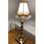 8 x Assorted Vintage-style Table Lamps with Metal Bases and a Variety of Shades
