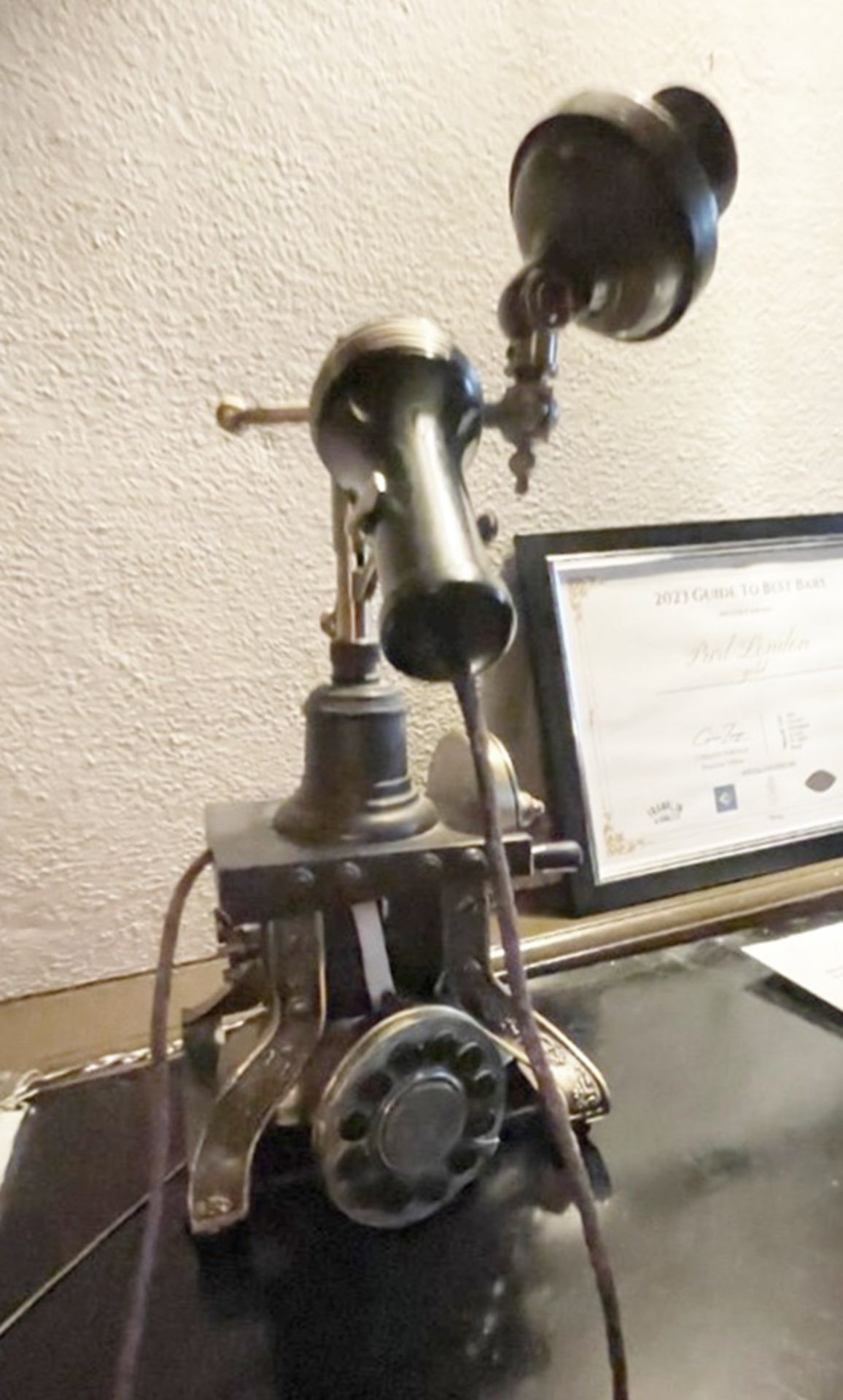 1 x Vintage Style Metal Candlestick Telephone with Line Cord - CL909 - Location: London, W1U This - Image 2 of 6