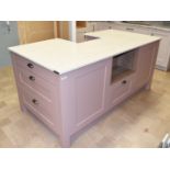 1 x LochAnna Ex Display Kitchen Island With Granite Worktops