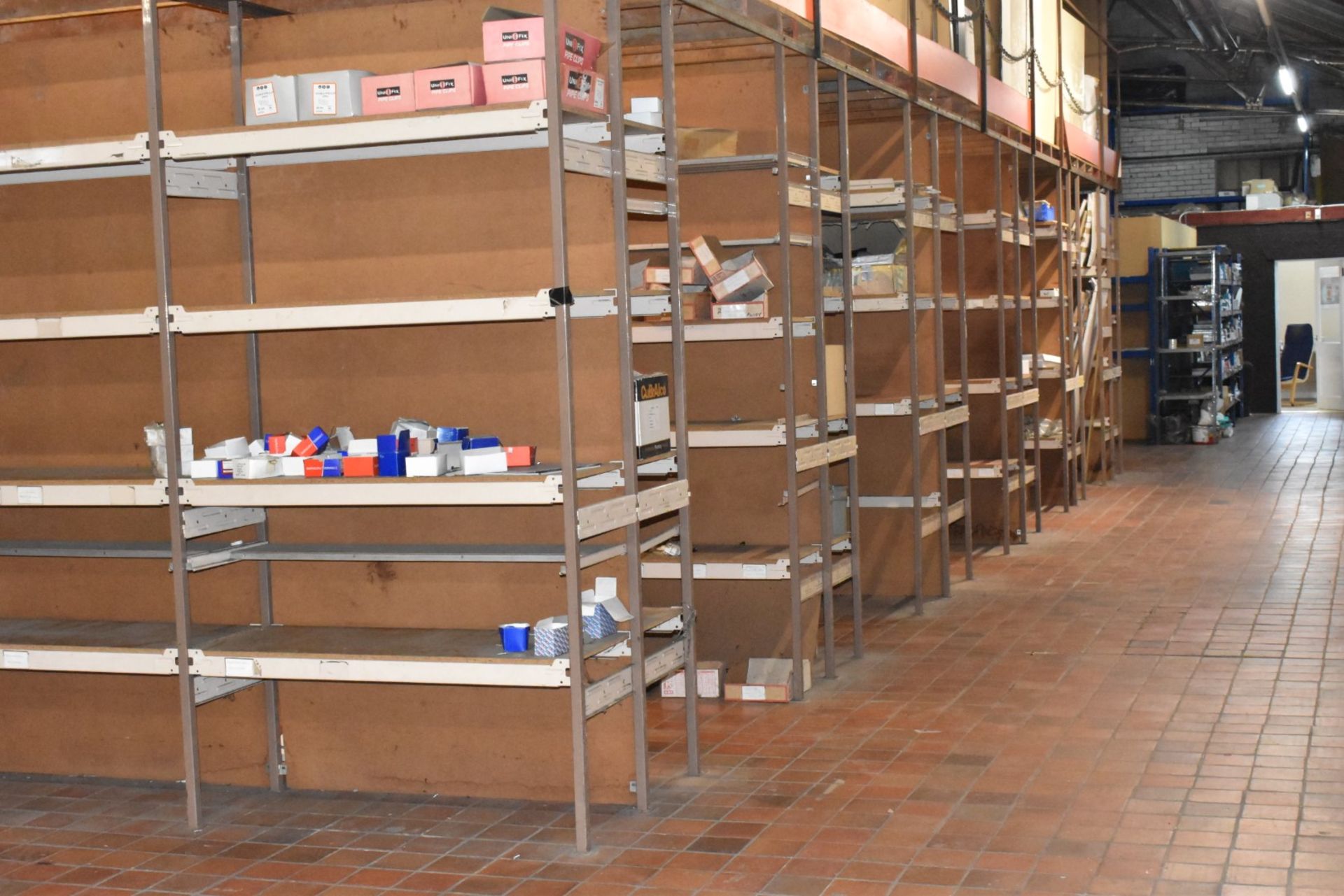 1 x Mezzanine Floor Over a Large Collection of Shelving With Timber Staircase - Size: 3m x 12m x 9m - Image 23 of 38