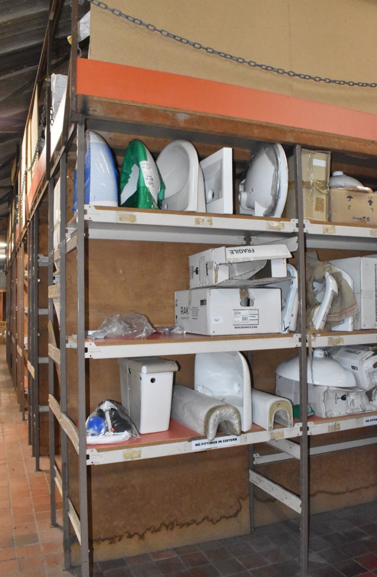 1 x Assorted Collection of Bathroom Stock to Include Sink Basins, Cisterns, Tiles, Shower Curtains - Image 2 of 24