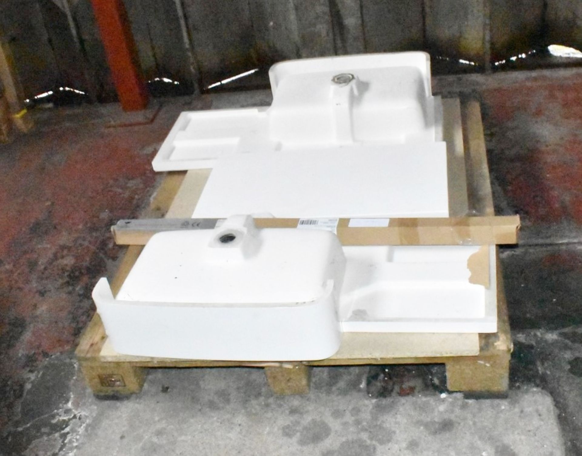 1 x Assorted Collection of Bathroom Stock - Shower Tray, Vanity Unit, Stone Sinks, Shower Panels - Image 8 of 17