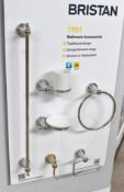 1 x Bristan Bathroom Accessory Set on Display Board