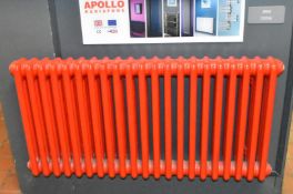 1 x Apollo Roma Radiator Finished in Lipstick Red Size: 500 x 1000 x 150mm