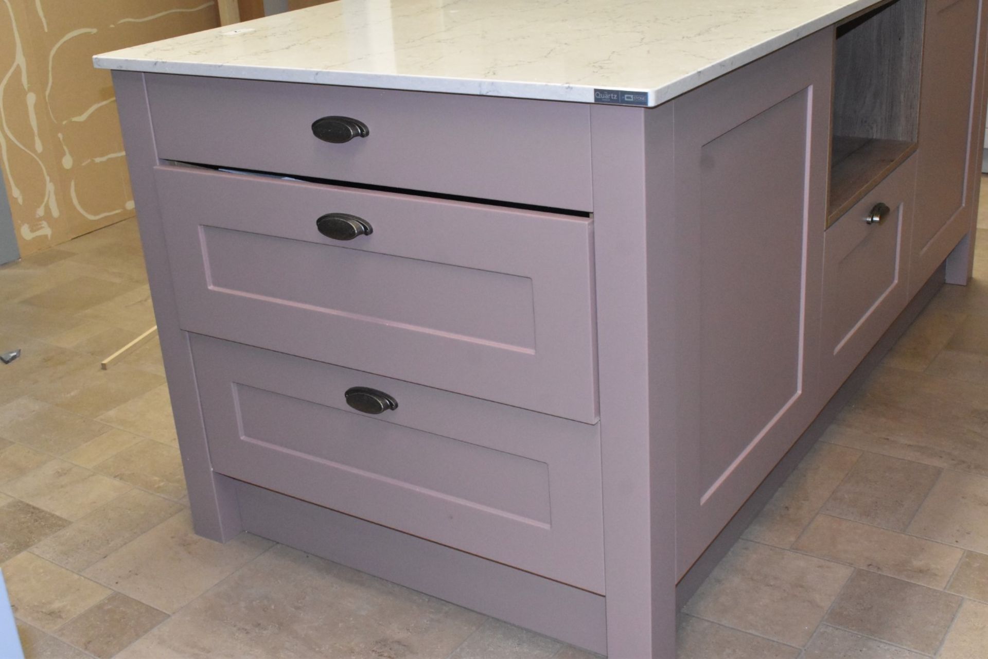 1 x LochAnna Ex Display Kitchen Island With Granite Worktops - Image 11 of 38