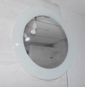 1 x Round Illuminated 60cm Bathroom Wall Mirror