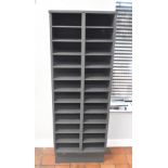 1 x Documant / Brochure Organiser Unit With 24 x Shelves - Size: H155 x W55 x D54 cms
