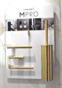 1 x Crosswater MPro Bathroom Accessory Set on Display Board