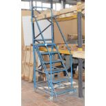 1 x Set of Six Step Platform Ladders With Hand Rail