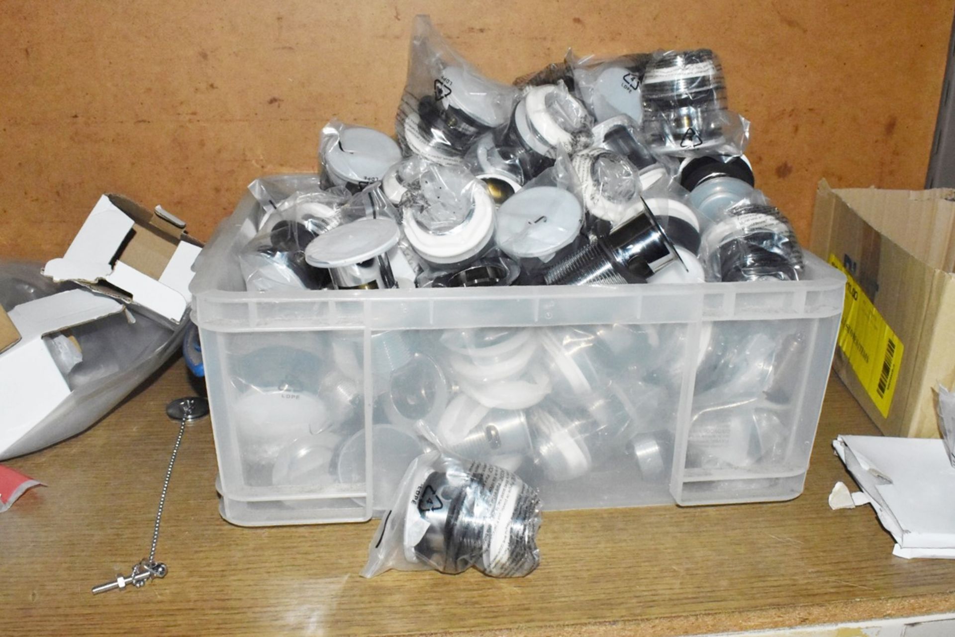 1 x Large Assorted Collection of Plumbing Parts, Bathroom Accessories, Wire Cages, Linbins and More - Image 3 of 217