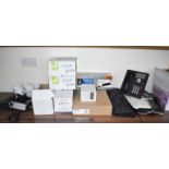 1 x Collection of Office Accessories - Keyboards, Stationary, Speakers, Mugs, Till Rolls, & More
