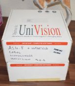 2 x Boxes of UniVision Client/Server Database Computer Software - Untested - Cases Include Discs