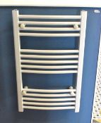 1 x Wingrave Bathroom Towel Radiator With a Gloss White Finish - 800 x 500mm