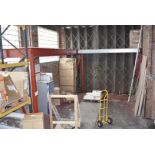 1 x Mezzanine Floor - Heavy Duty Steel Construction With Floor Boards - L Shape - Size: 120 x 340cm