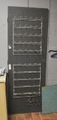 1 x Tall Peg Board With 2 x Hook Racks