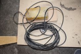 1 x Bulk Head Light 240v with Long Cable and UK Plug
