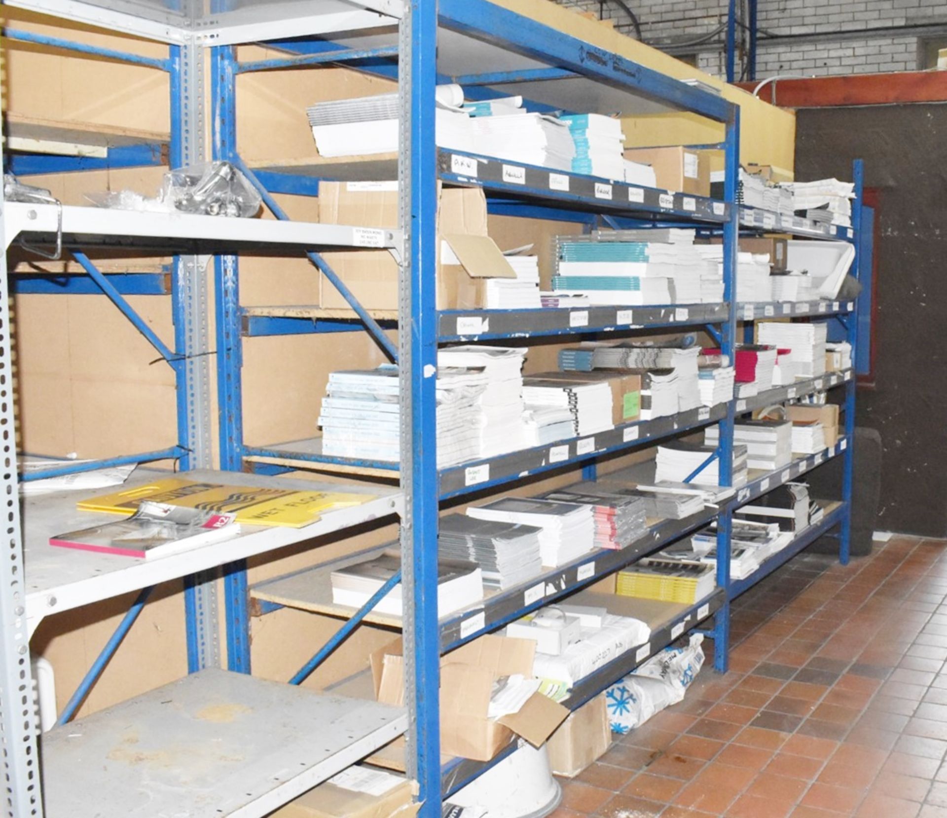 1 x Large Collection of Warehouse Shelving to Include 7 x Uprights, 34 x Crossbeams and Shelves - Image 7 of 13