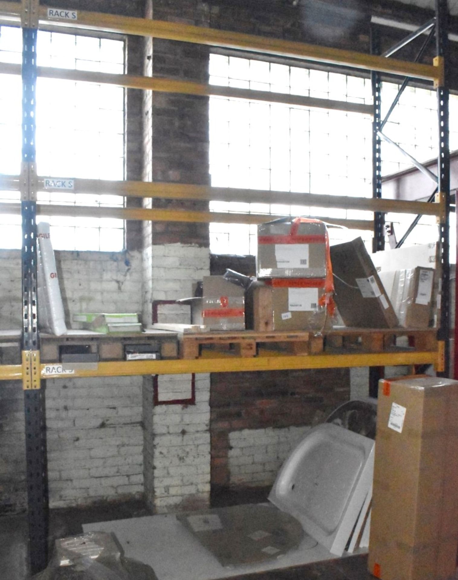 2 x Bays of Pallet Racking - Includes 3 x Uprights and 12 x Crossbeams - Size: H400 x W500 x D90cms - Image 6 of 6