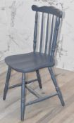 1 x Shabby Chic Occasional Bedroom Chair in Grey - Size: H88 x W65 x D12 cms