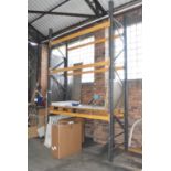 1 x Bay of Pallet Racking - Includes 2 x Uprights and 6 x Crossbeams - Size: H400 x W500 x D90cms