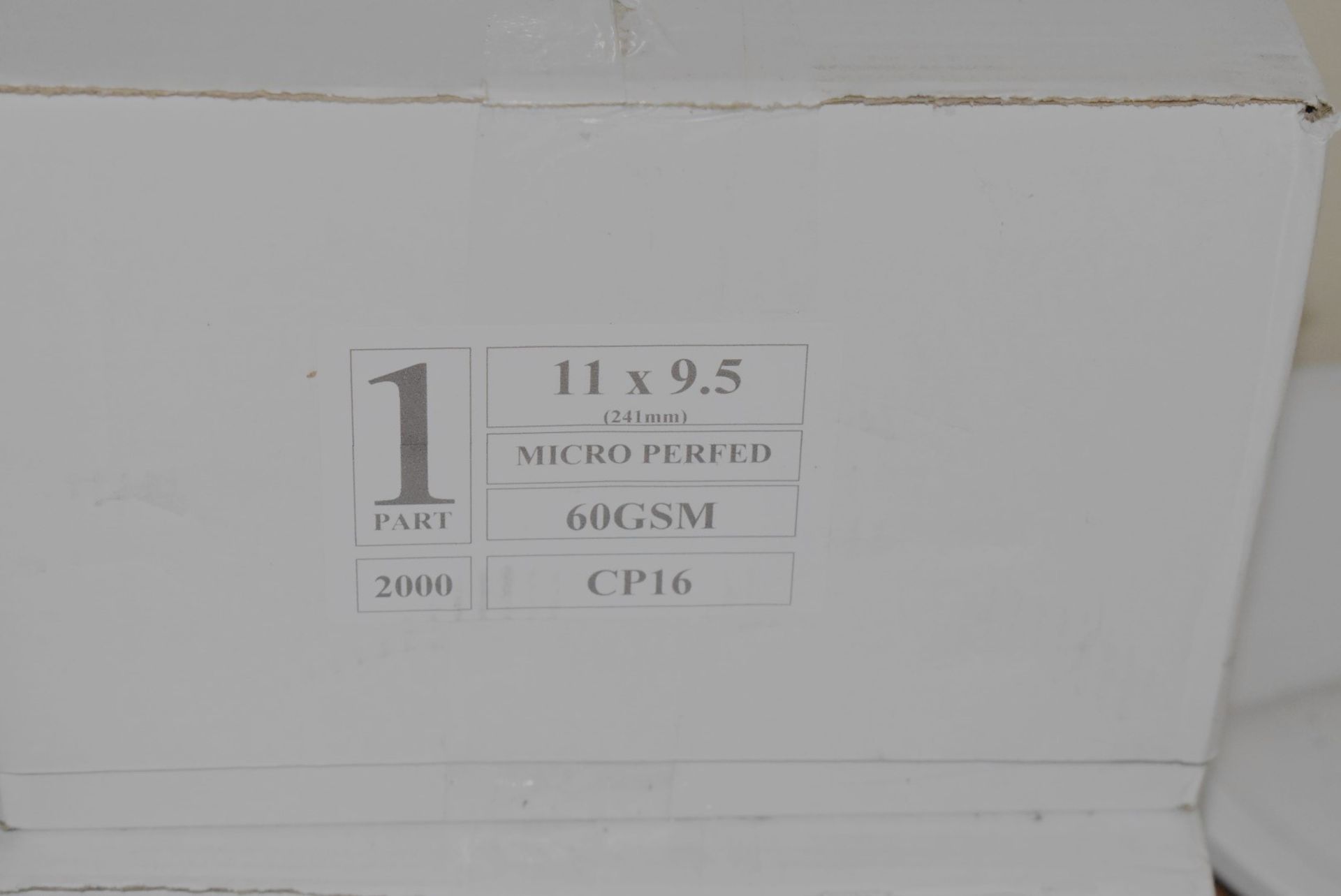 3 x Boxes of Micro Perfed 60GSM 1 Part 11 X 95 Office Printer Paper - 2000 Sheets - New and Boxed - Image 2 of 2
