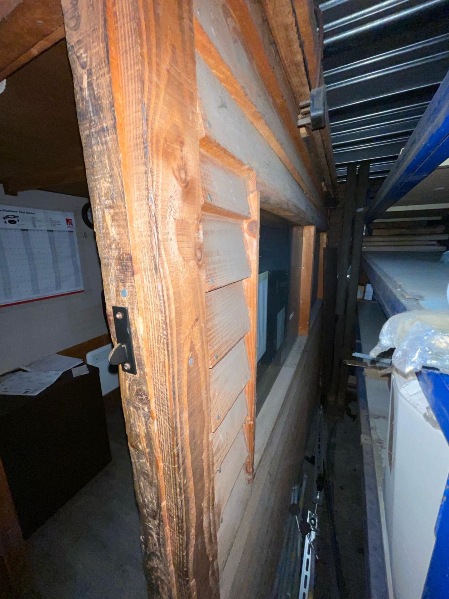 1 x Wooden Shed Office Conversion - Used Indoors Only - With a Heater, Office Furniture and Plugs - Image 2 of 30