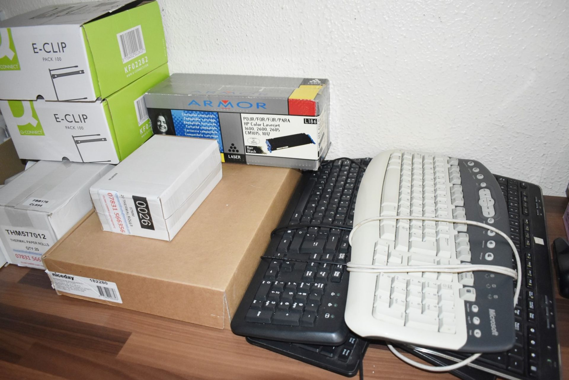 1 x Collection of Office Accessories - Keyboards, Stationary, Speakers, Mugs, Till Rolls, & More - Image 2 of 12