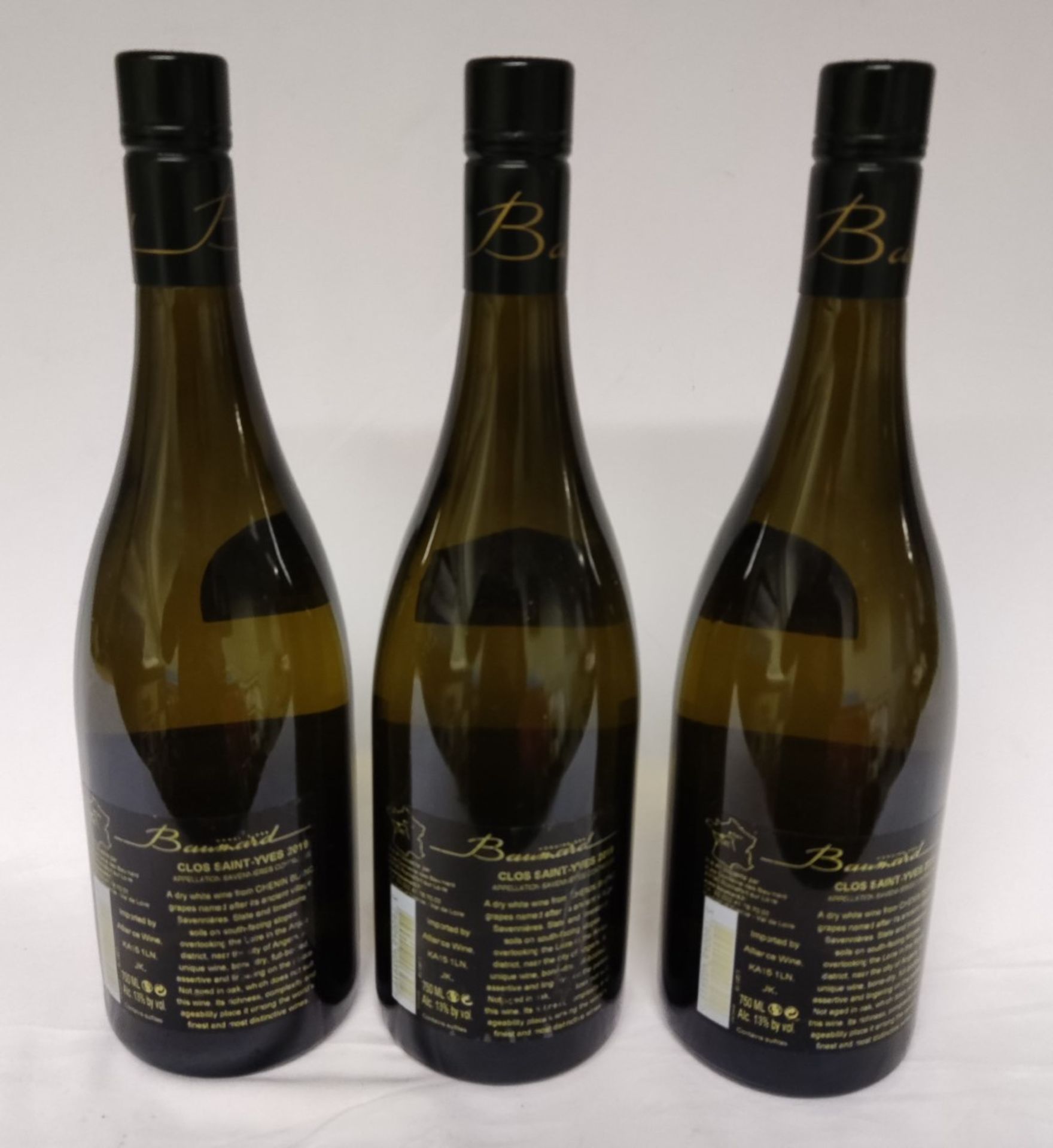 3 x Bottles of 2019 Clos De Saint Yves Savennieres, Monopole Du Domaine Des Baumard White Wine - Image 7 of 8