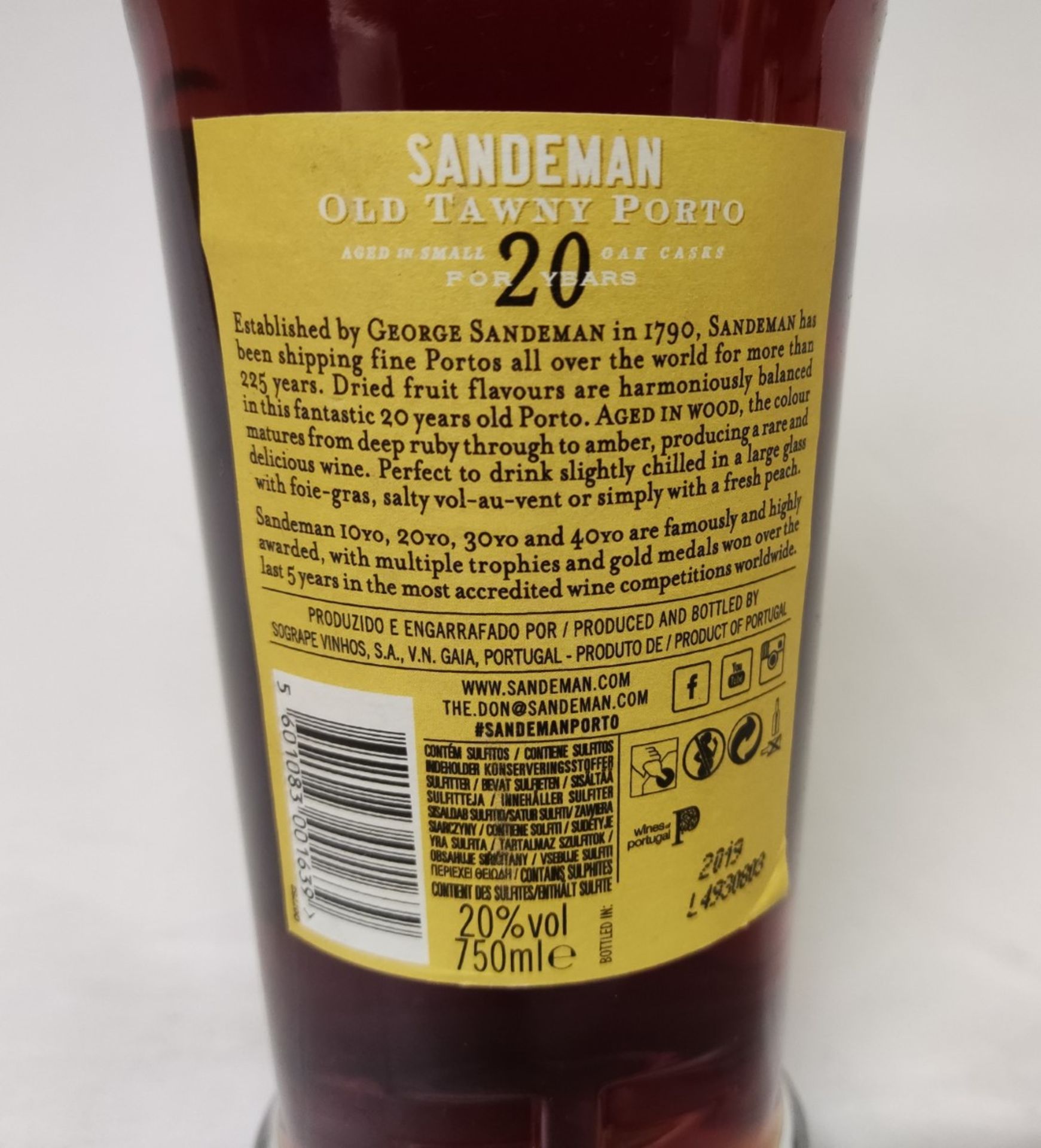 1 x Bottle of Sandeman Porto 20 Year Old Tawny - RRP £40 - Image 6 of 6