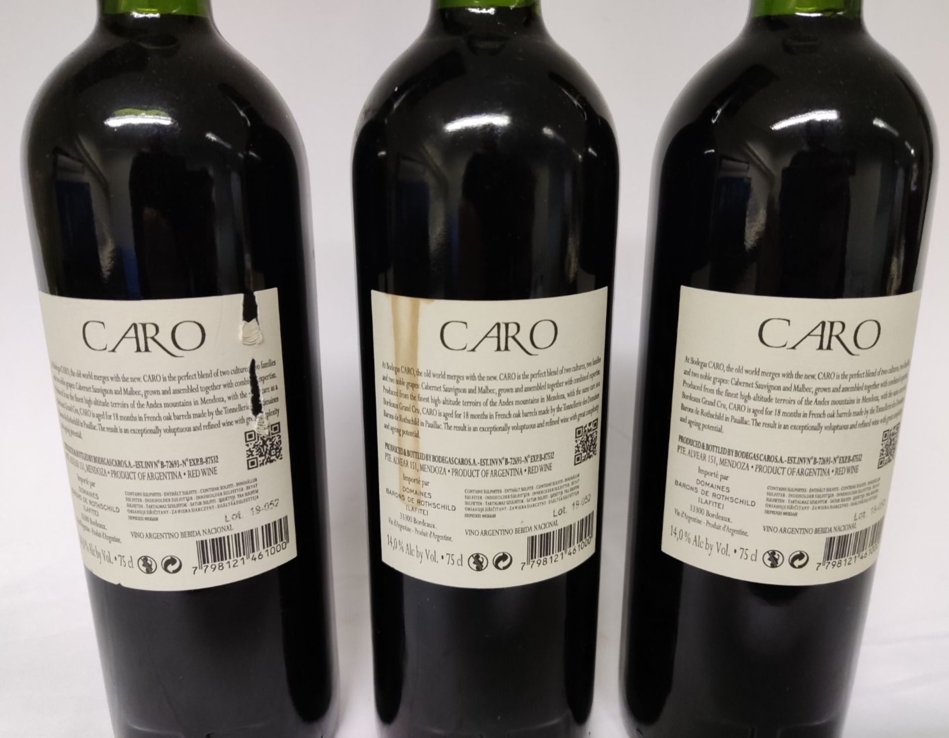 3 x Bottles of 2017 Bodegas Caro, Domaines Barons De Rothschild Lafite And Nicolas Catena - Red Wine - Image 6 of 7