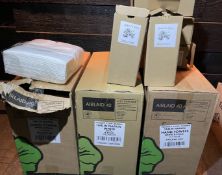 7 x Boxes of Bamboo Straws and 3 x Boxes of Table Napklins - New and Unused Stock
