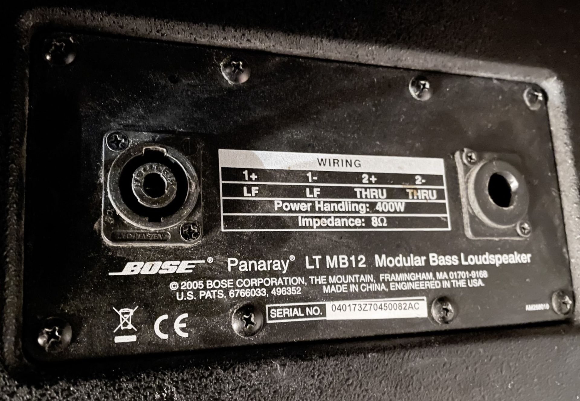 1 x Bose Panaray LTMB12 Modular Bass Loudspeaker - Bild 4 aus 4