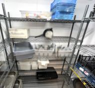 1 x Five Tier Wire Shelving Unit - Contents Not Included