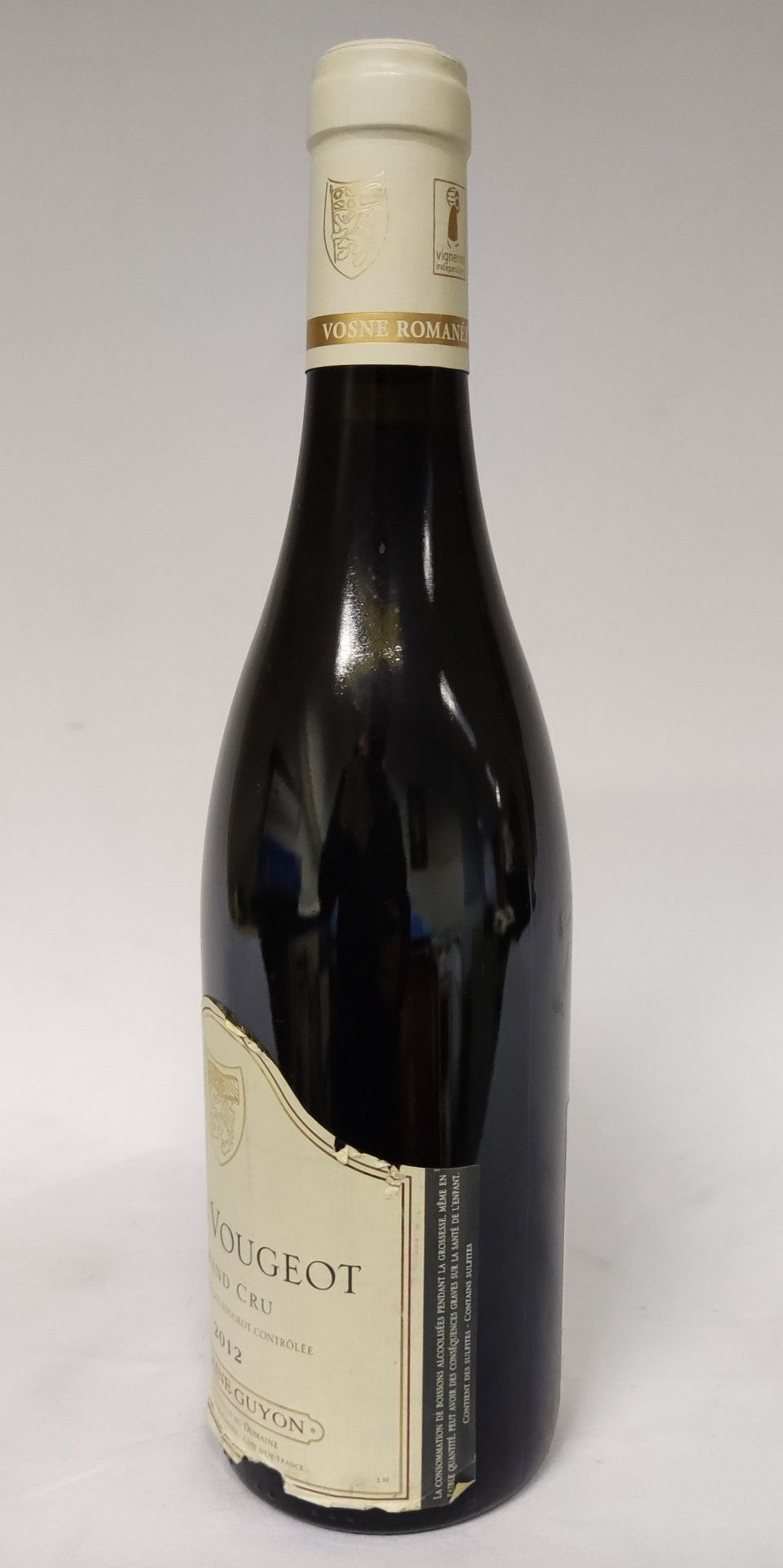 1 x Bottle of 2012 Clos Vougeot Grand Cru Domain Guyon Red Wine - RRP £180 - Image 5 of 8