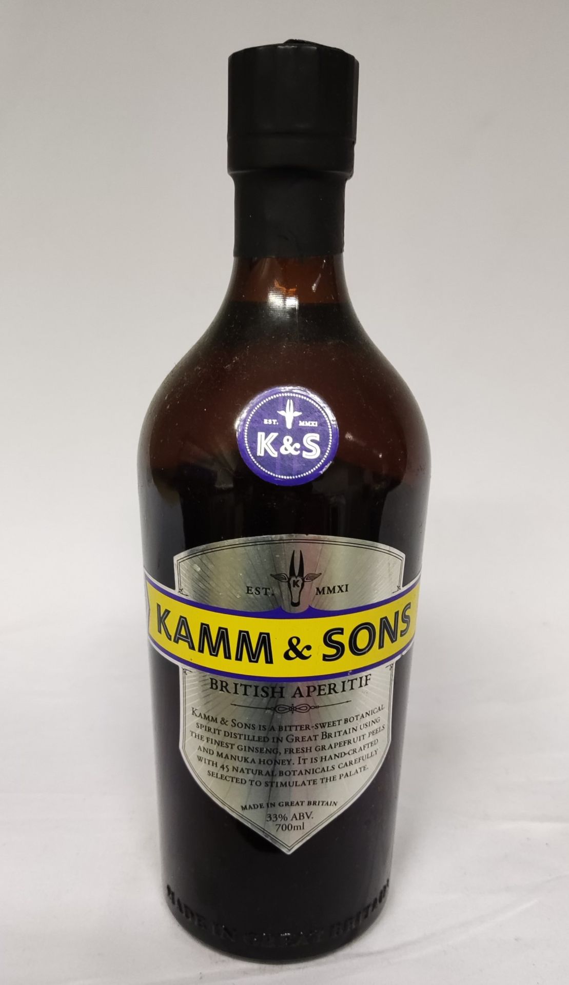 1 x Bottle of Kamm & Sons British Aperitif - 700Ml - RRP £50