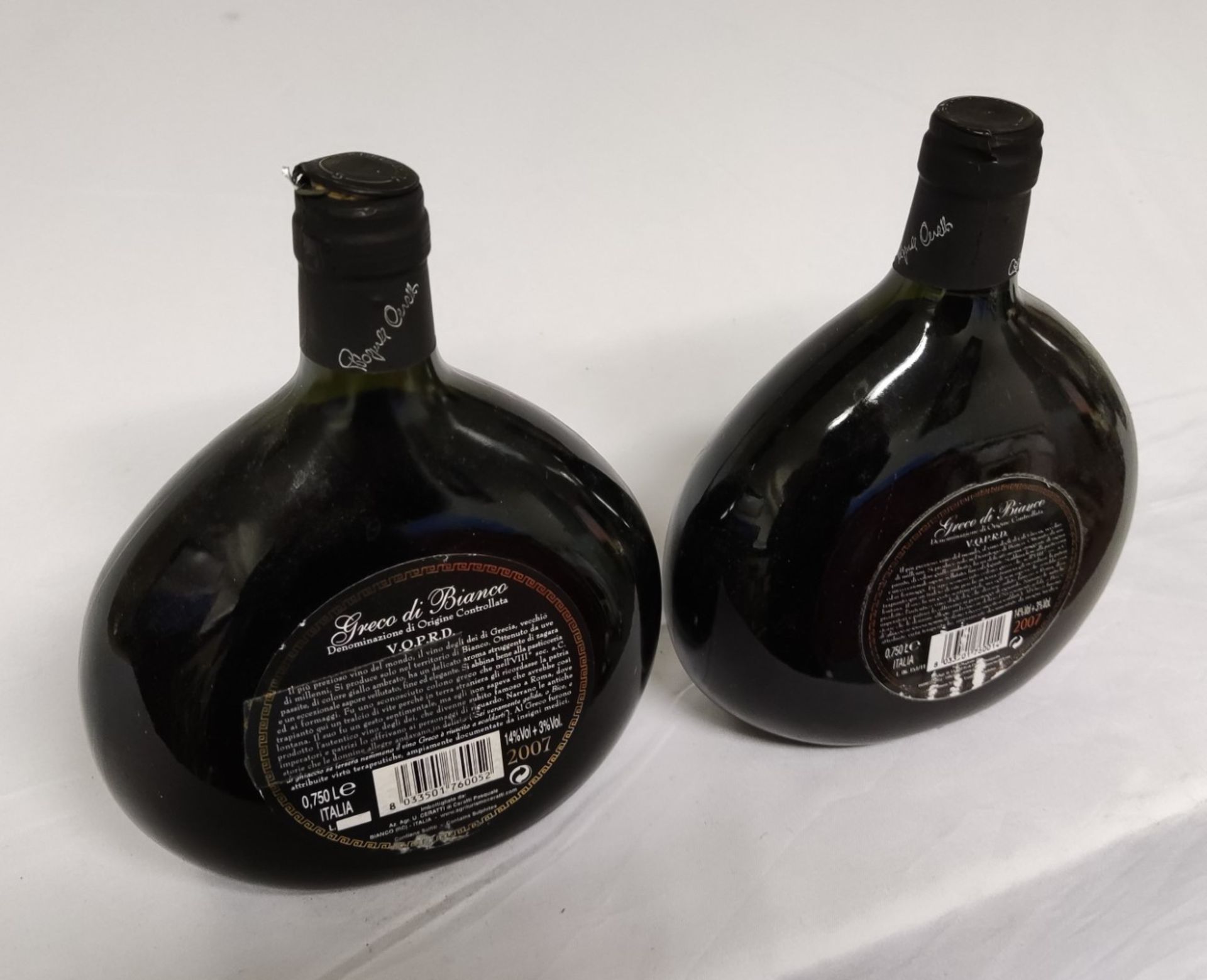 3 x Bottles of Greco Di Bianco Black Label Dessert Wine - Ceratti - 750Ml - RRP £90 - Image 2 of 5