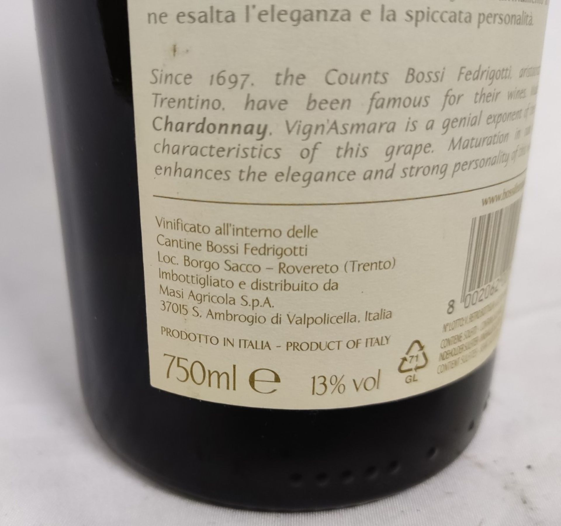 1 x Bottle of 2019 Masi Conti Bossi Fedrigotti Vign'Asmara Vigneti Delle Dolomiti Igt - Bild 4 aus 5